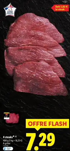 Lidl 4 steaks offre