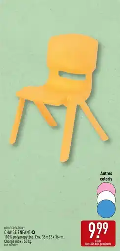 ALDI HOME CREATION Chaise enfant offre