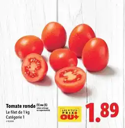 Lidl Tomate ronde offre