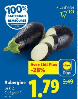 Lidl Aubergine offre