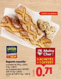 Lidl Baguette croustille offre