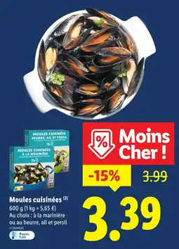 Lidl Moules cuisinées offre