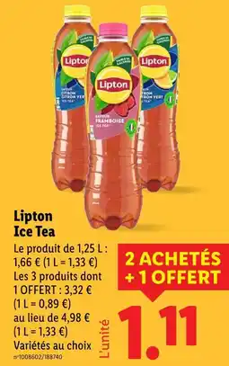 Lidl Lipton Ice Tea offre