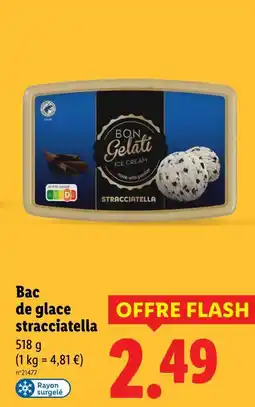 Lidl BON GELATI Bac de glace stracciatella offre