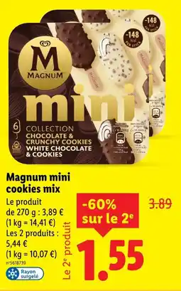 Lidl Magnum mini Mini cookies mix offre