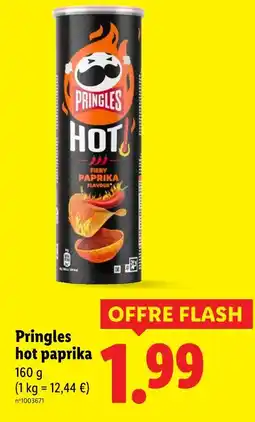Lidl Pringles hot paprika offre