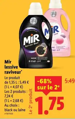 Lidl MIR Lessive raviveur offre