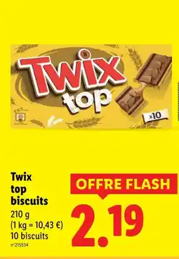 Lidl TWIX top biscuits offre