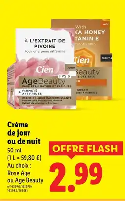 Lidl CIEN Crème de jour ou de nuit offre