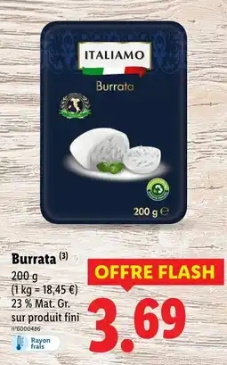Lidl ITALIAMO Burrata offre