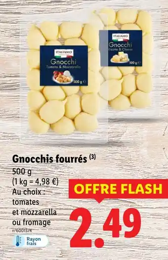 Lidl Italiamo Gnocchis fourrés offre
