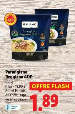 Lidl ITALIAMO Parmigiano Reggiano AOP offre