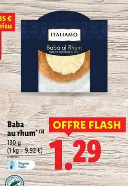 Lidl ITALIAMO Babà au Rhum offre