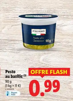 Lidl ITALIAMO Pesto au basilic offre