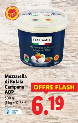 Lidl ITALIAMO Mozzarella di Bufala Campana AOP offre