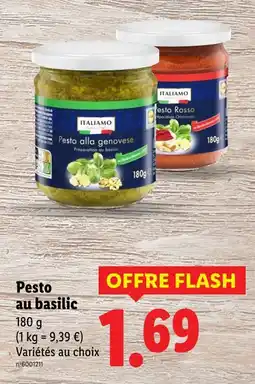 Lidl ITALIAMO Pesto au basilic offre