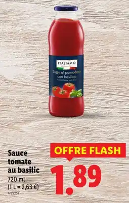 Lidl ITALIAMO Sauce tomate au basilic offre