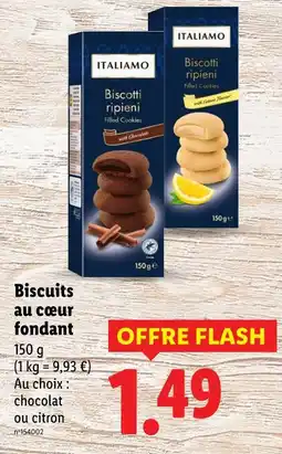 Lidl ITALIAMO Biscuits au cœur fondant offre