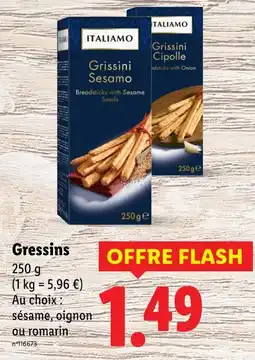 Lidl ITALIAMO Gressins offre