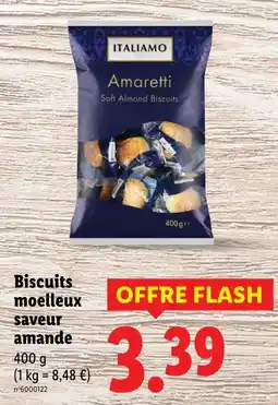 Lidl ITALIAMO Biscuits moelleux saveur amande offre