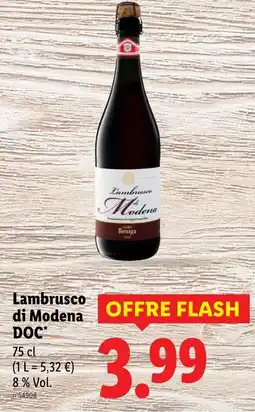 Lidl Lambrusco di Modena DOC offre
