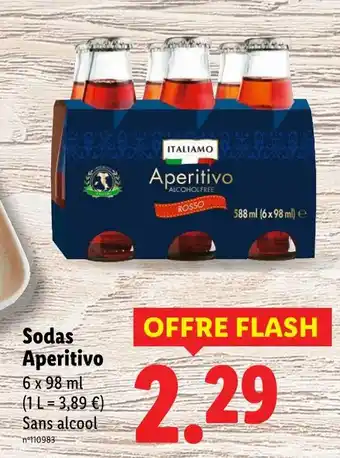 Lidl ITALIAMO Sodas aperitivo offre