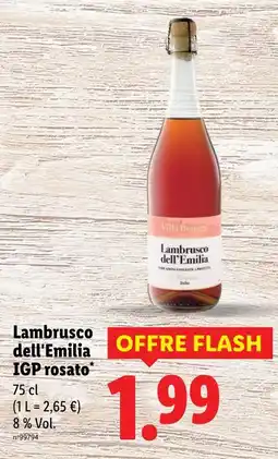 Lidl Lambrusco dell'Emilia IGP rosato offre