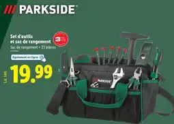 Lidl Parkside Set d’outils et sac de rangement offre
