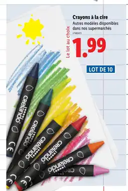 Lidl CRELANDO Crayons à la cire offre
