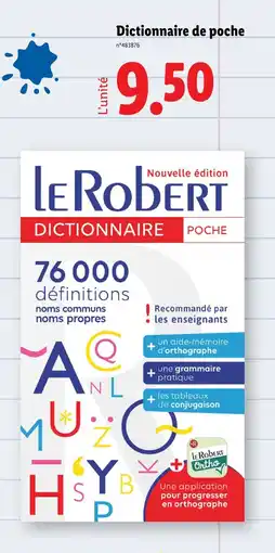 Lidl LE ROBERT Dictionnaire de poche offre