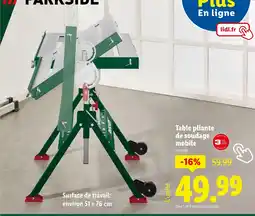 Lidl PARKSIDE Table pliante de soudage mobile offre