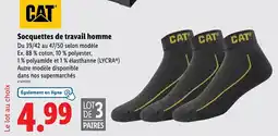 Lidl CAT Socquettes de travail homme offre