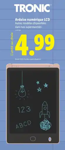 Lidl TRONIC Ardoise numérique LCD offre