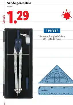 Lidl Set de géométrie offre