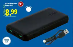 Lidl TRONIC Batterie externe powerbank offre