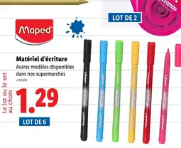 Lidl MAPED Matériel d’écriture offre
