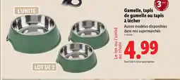 Lidl Zoofari Gamelle, tapis de gamelle ou tapis à lécher offre