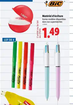 Lidl BIC Matériel d’écriture offre