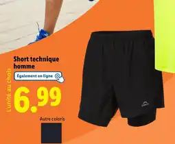 Lidl CRIVIT Short technique homme offre