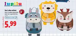 Lidl LUPILU Sac à dos enfant offre