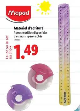 Lidl MAPED Matériel d'écriture offre