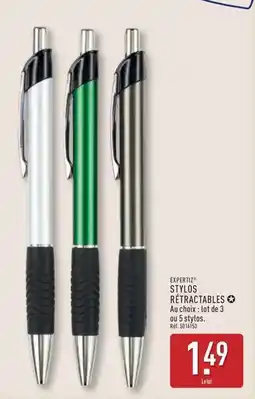 ALDI Stylos retractables alcohol offre