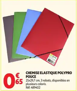 Auchan Chemise elastique polypro pouce offre
