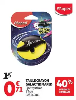 Auchan Taille crayon galactik maped offre