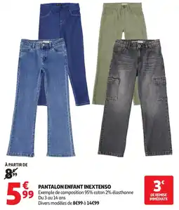 Auchan Pantalon enfant inextenso offre