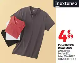 Auchan Polo homme inextenso offre