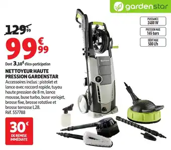 Auchan Nettoyeur haute pression gardenstar offre