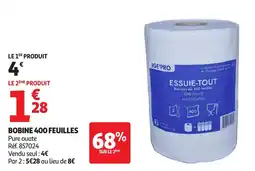 Auchan Bobine 400 feuilles offre