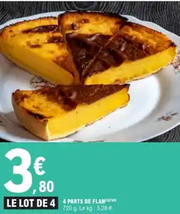 E.Leclerc 4 parts de flan offre