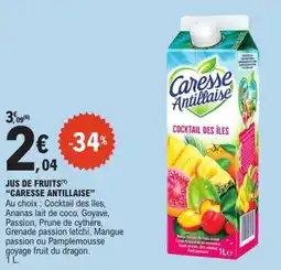 E.Leclerc Jus de fruits caresse antillaise offre
